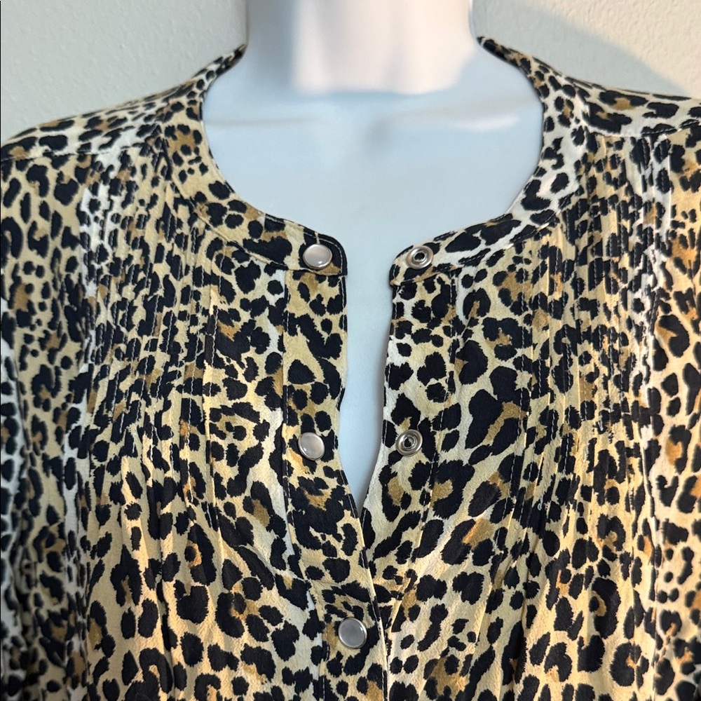 GAP Leopard Print Long Sleeve Dress - Picture 2 of 6